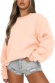 Women's Casual Sweatshirt Long Sleeve Loose Fitting Pullovers Fall Tops