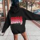 Christmas Women's Letter Print Hoodies Long Sleeved Hoodie With Pockets Style Clothes Women