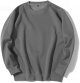 Men's Casual Basic Solid Color Suede Fabric Embossed Hoodie Vintage Loose Long Sleeve Pocket Shirt