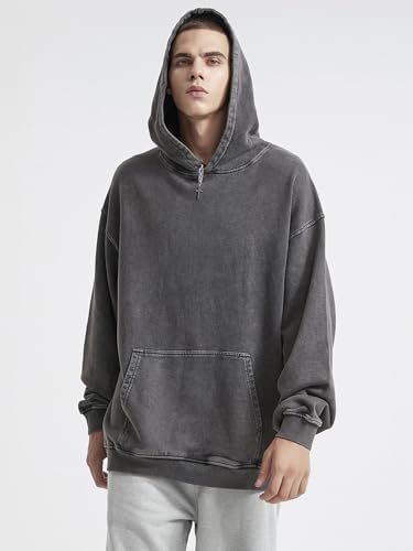 Mens Oversized Hoodies Vintage Hoodie Couples Pullover Acid Wash Hoodies for Men Streetwear Sweatshirts