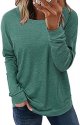 Womens Sweatshirt Casual Loose Fitting Tops Long Sleeve T Shirt