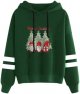 Christmas Long Women's Top Gnome Hooded Sweatshirt Printed Sleeve Women's Hoodies Sweatshirts Womens Pineapple