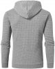 Men's Hoodies Pullover Casual Plaid Jacquard Kangaroo Pockets Drawstring Long Sleeve Hooded Sweatshirts