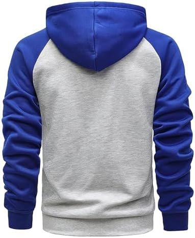 Men's Hooded Sweatshirt Loose Textured Zip Hooded Sweatshirt Insert Sleeve Jacket Indoor House