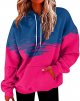 Womens Plus Size Hooded Sweatshirt Long Sleeve Drawstring Sweatshirt Loose Sweatshirt Warm Zip up Sweaters for