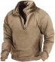 Winter Men's New Christmas Digital Printed Long Sleeve Stand Half Zip Plus Hoodie Hoodies Sweatpants Men