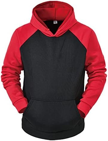 Long Men's Hooded Pocket And Solid Autumn Winter Color Sweater Sleeve Men's blouse Zip Tunic