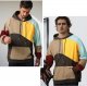 Men's Fashion Hoodies Techwear Contrast Color Oversize Sweatshirts, Unisex Lightweight Patchwork Hip Hop Pullover