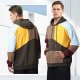 Men's Fashion Hoodies Techwear Contrast Color Oversize Sweatshirts, Unisex Lightweight Patchwork Hip Hop Pullover