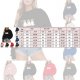 Women Canadian Maple Leaf Print Round Neck Long Sleeve Casual Hoodie Pocket Hole