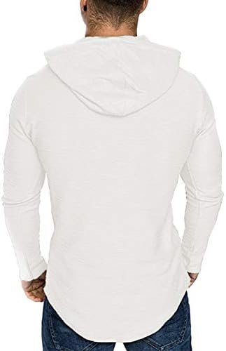 Mens Workout Sweatshirt Athletic Hoodies - Stylish Gym Running Hoodies Lightweight Pullover