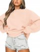 Women's Casual Sweatshirt Long Sleeve Loose Fitting Pullovers Fall Tops