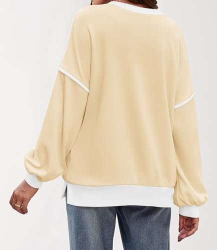 Women Sweatshirts Pullover Tops Long Sleeve Shirts Loose Fit Tops Casual Fall Outfits Y2K Clothes