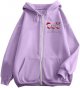 Christmas Women's Printed Zipper Long Sleeve Pocket Drawstring Casual Sports Hoodie Zip Hoodie Sweatshirt