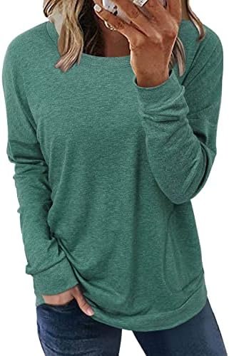 Womens Sweatshirt Casual Loose Fitting Tops Long Sleeve T Shirt