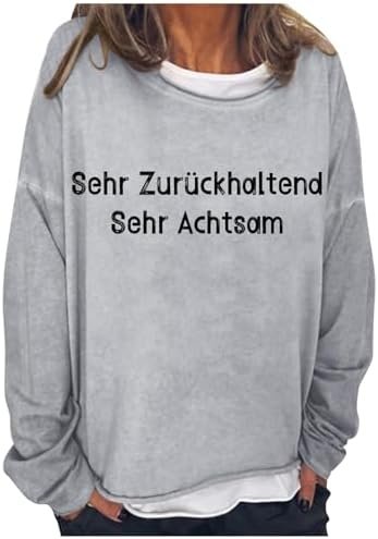 Ladies Fashion Casual Letter Printed Round Neck Long Sleeve Two Hoodie 9 10