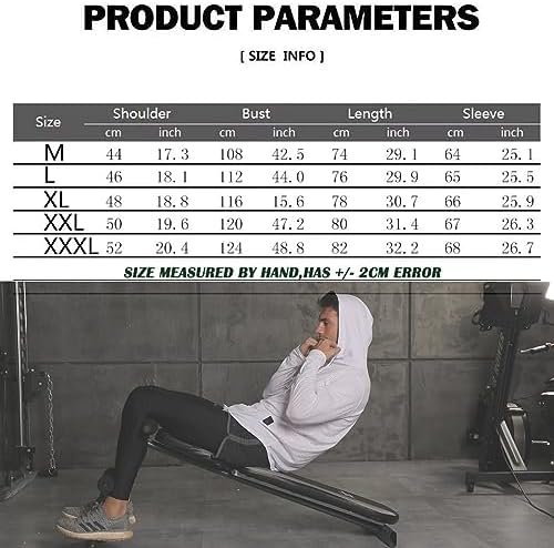 Mens Workout Sweatshirt Athletic Hoodies - Stylish Gym Running Hoodies Lightweight Pullover