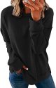 Womens Casual Sweatshirt Long Sleeve Pullover Tops Fall Fashion Clothes