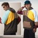 Men's Fashion Hoodies Techwear Contrast Color Oversize Sweatshirts, Unisex Lightweight Patchwork Hip Hop Pullover