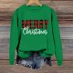 Christmas Women's Letter Printed Round Neck Pullover Street Long Sleeve Pullover Hoodie Sweat Shirts Women Trendy