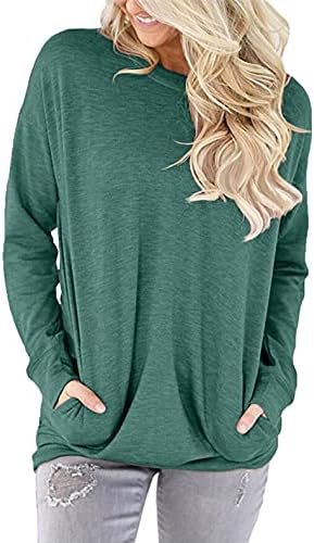 Womens Sweatshirt Casual Loose Fitting Tops Long Sleeve T Shirt