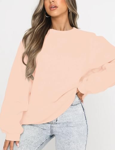Women's Casual Sweatshirt Long Sleeve Loose Fitting Pullovers Fall Tops
