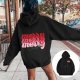 Christmas Women's Letter Print Hoodies Long Sleeved Hoodie With Pockets Style Clothes Women