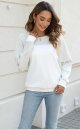 Women's Casual Long Sleeve Color Block Tops Lightweight Sweatshirts Soft Pullovers